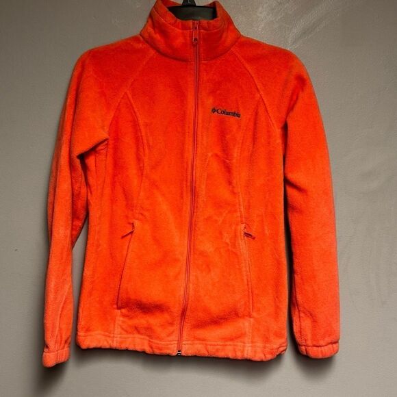 Columbia Fleece Peach jacket full zip size Small S - Picture 2 of 6
